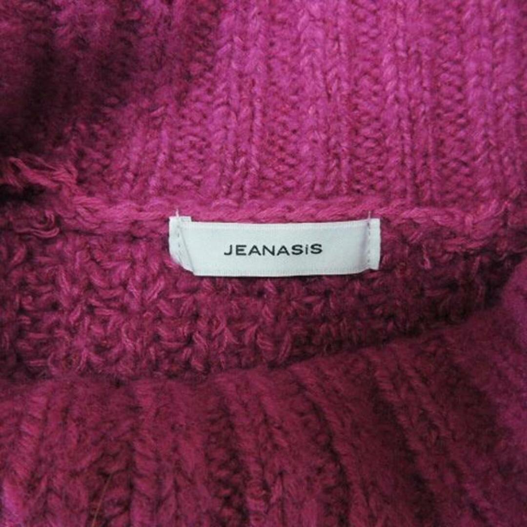 JEANASIS(ジーナシス)のジーナシス ハイネック ケーブル ショート ニット 長袖 セーター ■016 レディースのトップス(ニット/セーター)の商品写真