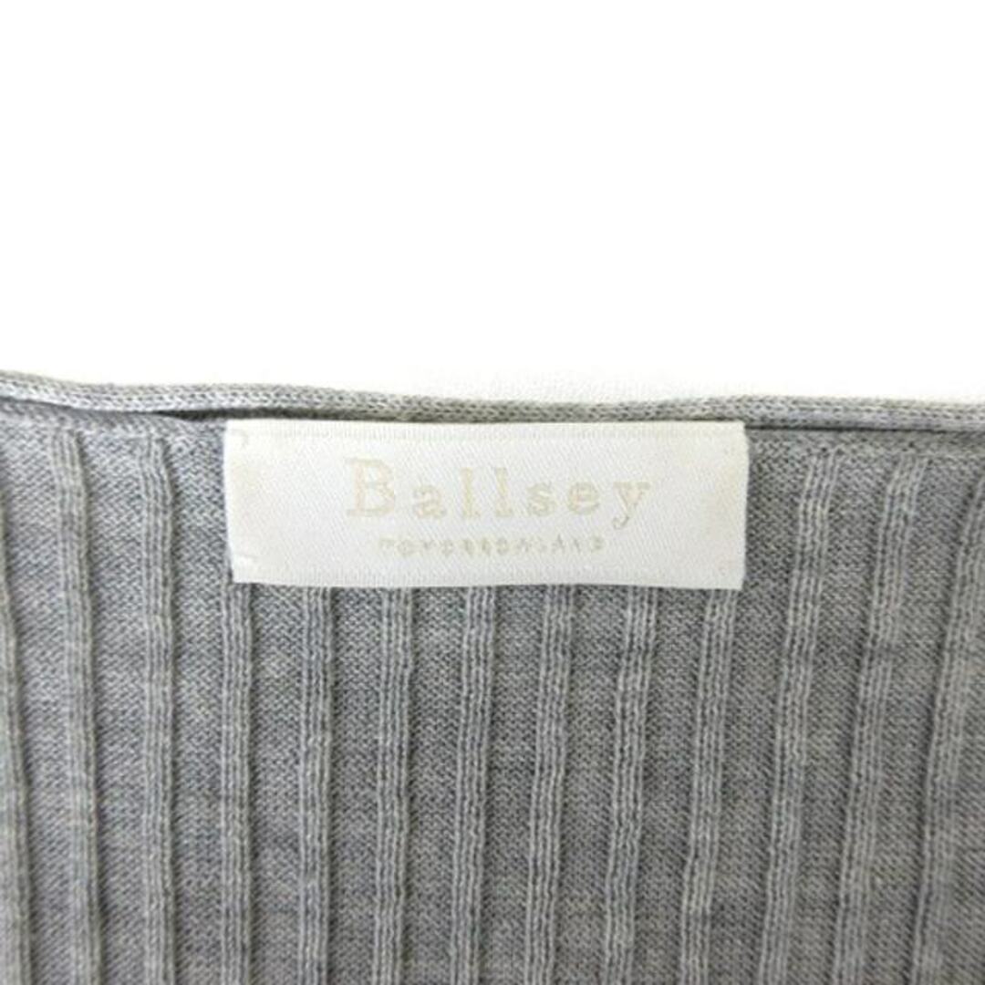 Ballsey(ボールジィ)のボールジー トゥモローランド Vネック ニット 長袖 38 グレー ■016 レディースのトップス(ニット/セーター)の商品写真