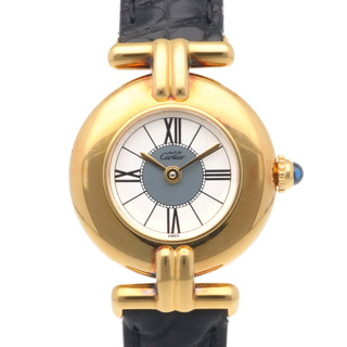 カルティエ(Cartier)のカルティエ マスト コリゼ 腕時計 時計 GP 122788 クオーツ レディース 1年保証 CARTIER  中古(腕時計)