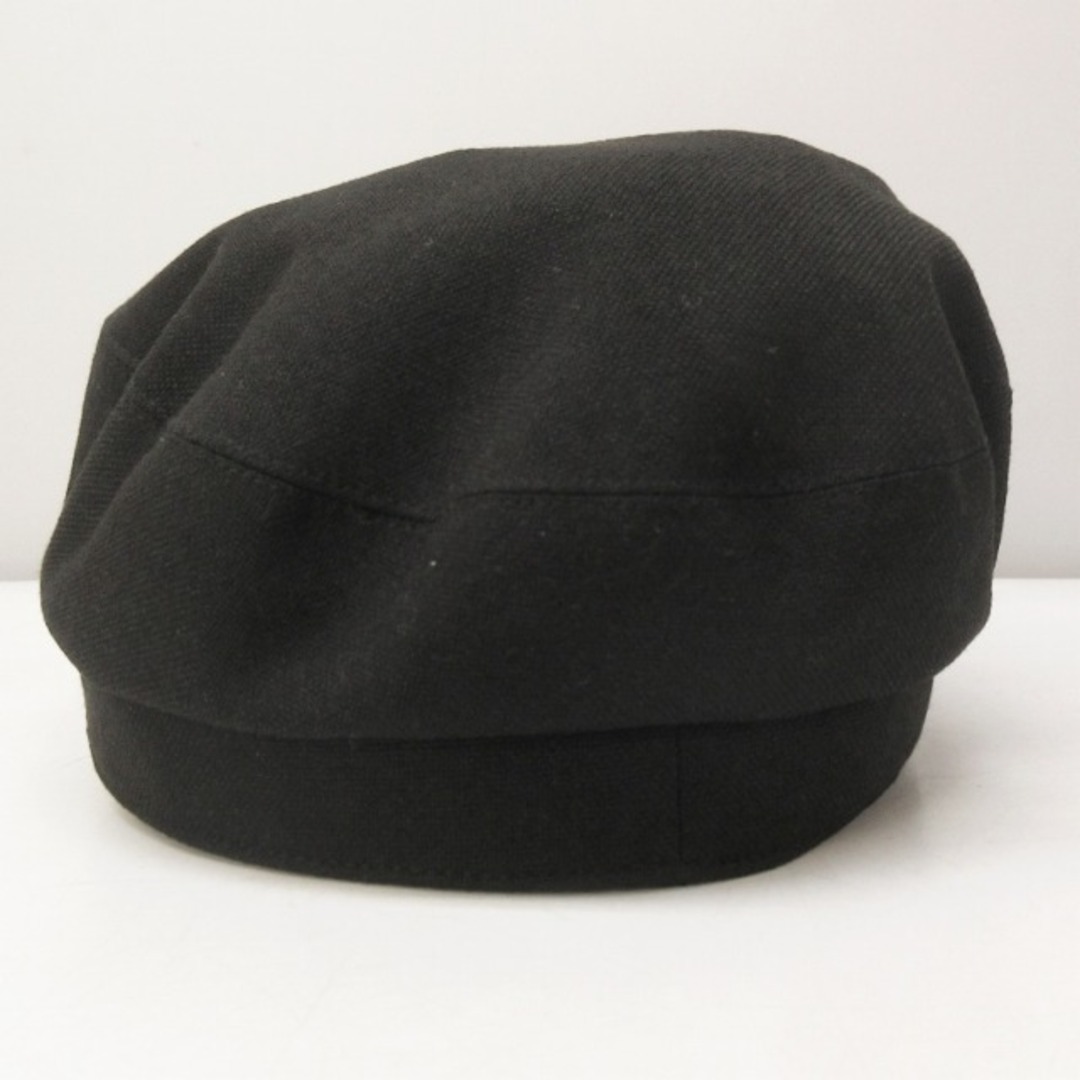 SNIDEL(スナイデル)のスナイデル バリエキャスケット ハンチング 帽子 無地 黒 F ■023 レディースの帽子(キャスケット)の商品写真