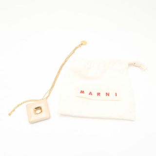 マルニ(Marni)の美品 MARNI マルニ TRAPEZE トゥラピーズ ネックレス スクエア ペンダント レディース AM5567C (ネックレス)