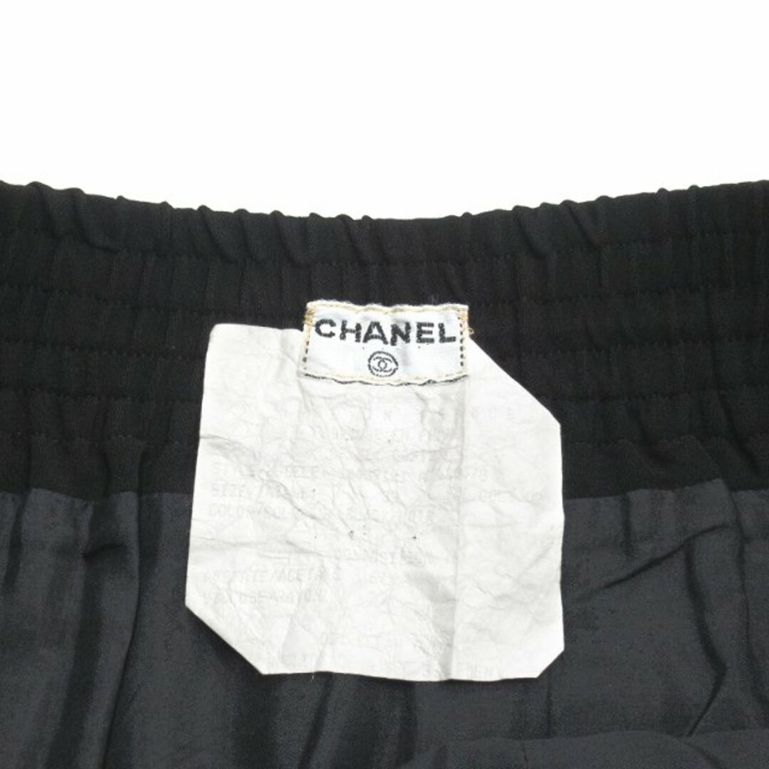 CHANEL(シャネル)の美品 シャネル アセテート レーヨン イージー タイト スカート ハーフ レディースのスカート(ひざ丈スカート)の商品写真