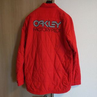 Oakley - 【OAKLEY】オークリー グレー総柄ナイロンジャケット 古着 Oakley - 【OAKLEY】オークリー グレー総柄ナイロンジャケット 古着