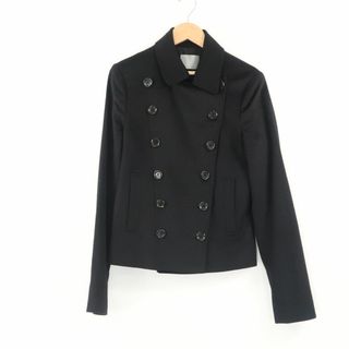 theory - 美品 theory luxe セオリー ジャケット 040 ウール100% アウター Pコート風 黒 レディース AU2513A3 