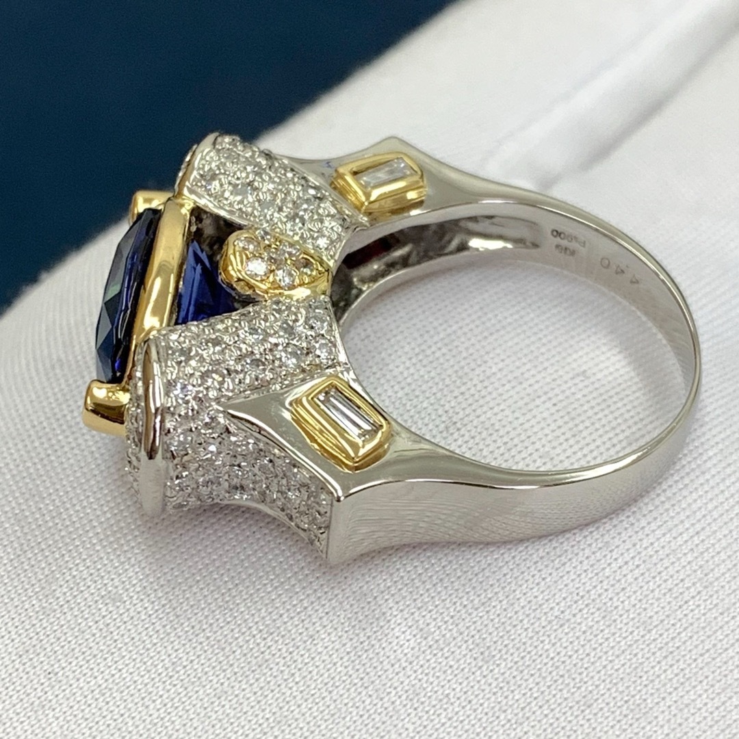 Pt900 K18 サファイア　4.40 ルビー　ダイヤモンド　リング　指輪 レディースのアクセサリー(リング(指輪))の商品写真