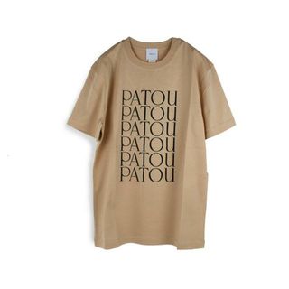 パトゥ(PATOU)のPATOU パトゥ ロゴ ベージュ半袖Tシャツ JE1129999 113B イタリア正規品 新品 ベージュ(Tシャツ(半袖/袖なし))