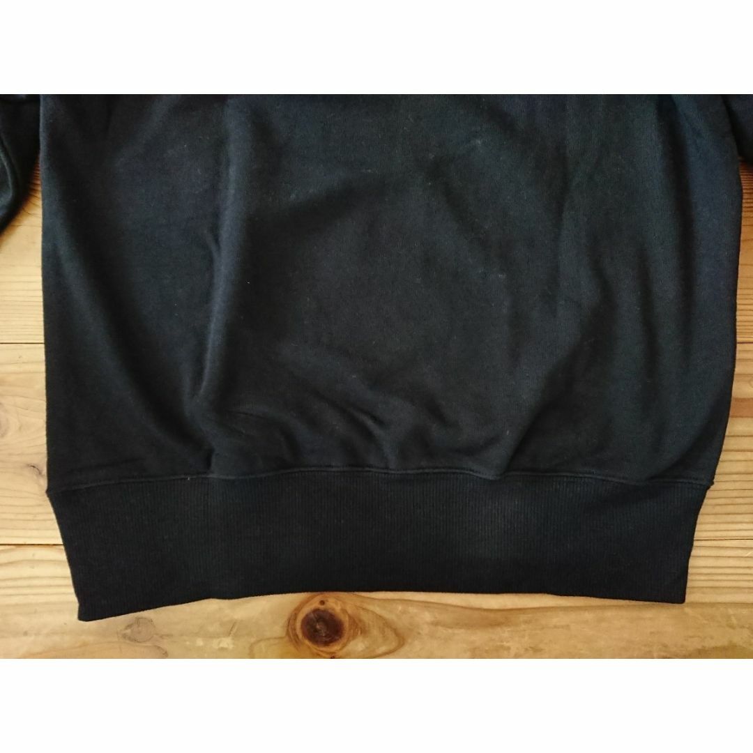 MUJI (無印良品)(ムジルシリョウヒン)の無印良品 スウェットシャツ メンズS 黒 トレーナー オーガニックコットン メンズのトップス(スウェット)の商品写真