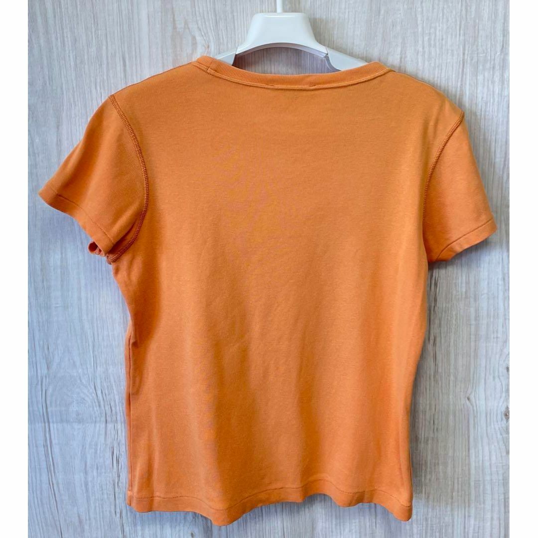 Ralph Lauren(ラルフローレン)の美品 Ralph Lauren ラルフローレンスポーツ Tシャツ オレンジ L レディースのトップス(Tシャツ(半袖/袖なし))の商品写真