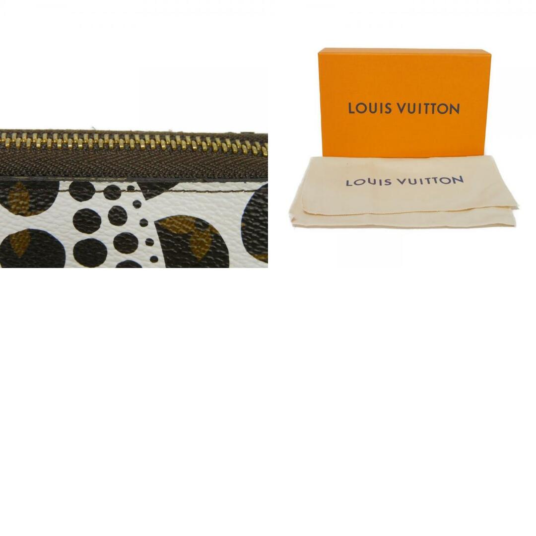 LOUIS VUITTON(ルイヴィトン)のLOUIS VUITTON ルイ・ヴィトン ジッピーウォレット クサマヤヨイ 草間彌生 LVロゴ フラワー マロン ブラウン ホワイト ラウンドファスナー ロングウォレット ロングジップウォレット モノグラム パンプキン ドット ブロン 長財布 M60447 レディースのファッション小物(財布)の商品写真