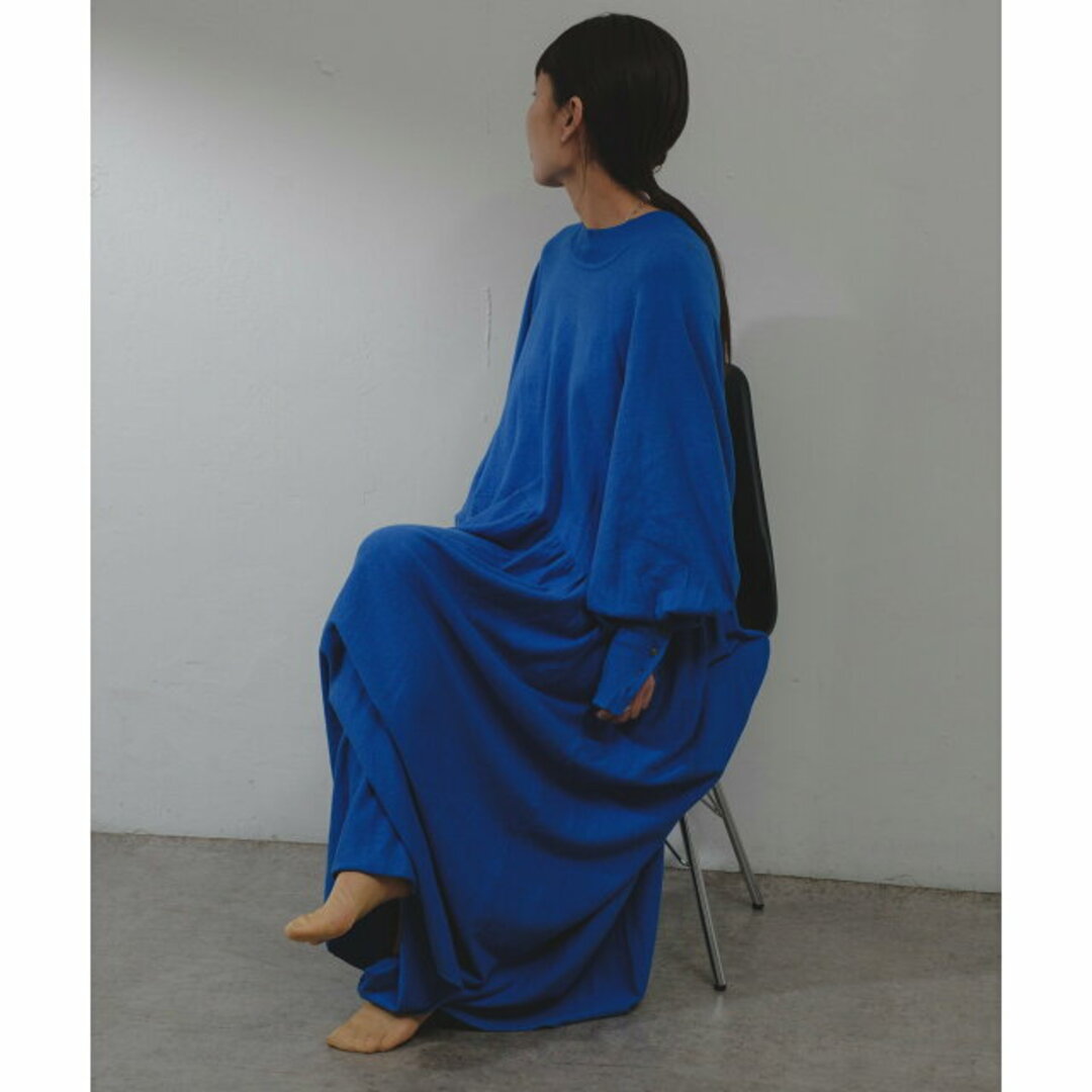 PAL GROUP OUTLET(パルグループアウトレット)の【ブルー】【Pasterip】Asymmetry loose knit dress レディースのワンピース(ロングワンピース/マキシワンピース)の商品写真