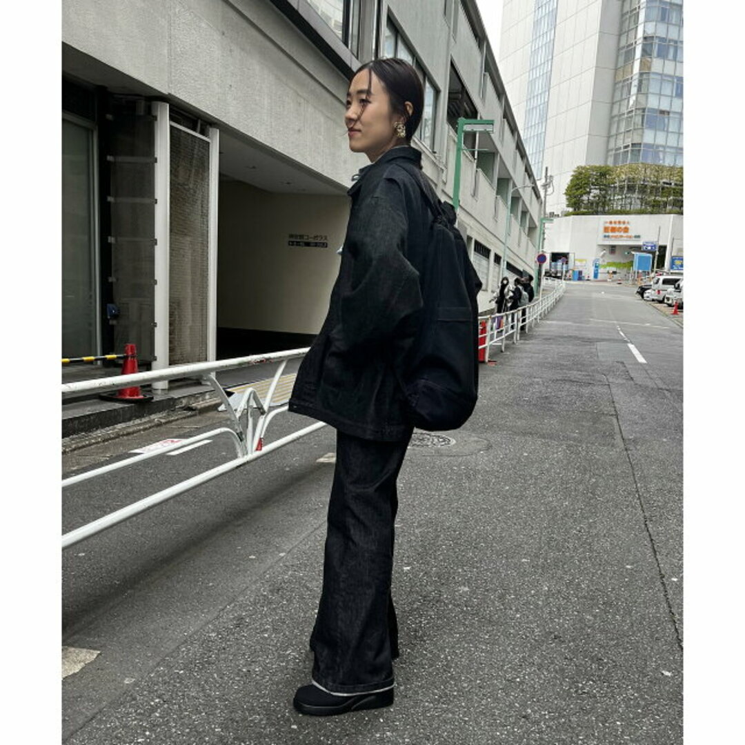 PAL GROUP OUTLET(パルグループアウトレット)の【ブラック】【Pasterip】Design denim jacket レディースのジャケット/アウター(ブルゾン)の商品写真