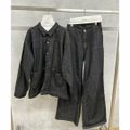 【ブラック】【Pasterip】Design denim jacket