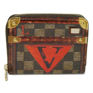 ルイヴィトン(LOUIS VUITTON)のLOUIS VUITTON ルイ・ヴィトン トランスフォームド ジッピー コインパース LVロゴ トロンプルイユ ノワール ラウンドファスナー 伊勢丹 ポップアップ 18AW ダミエ トランクタイム エベヌ コインケース M52745(コインケース)