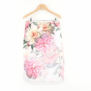 テッドベイカー(TED BAKER)の未使用 TED BAKER テッドベイカー スカート S ポリエステル 他 膝丈 花柄 レディース AT196A14 (ミニスカート)