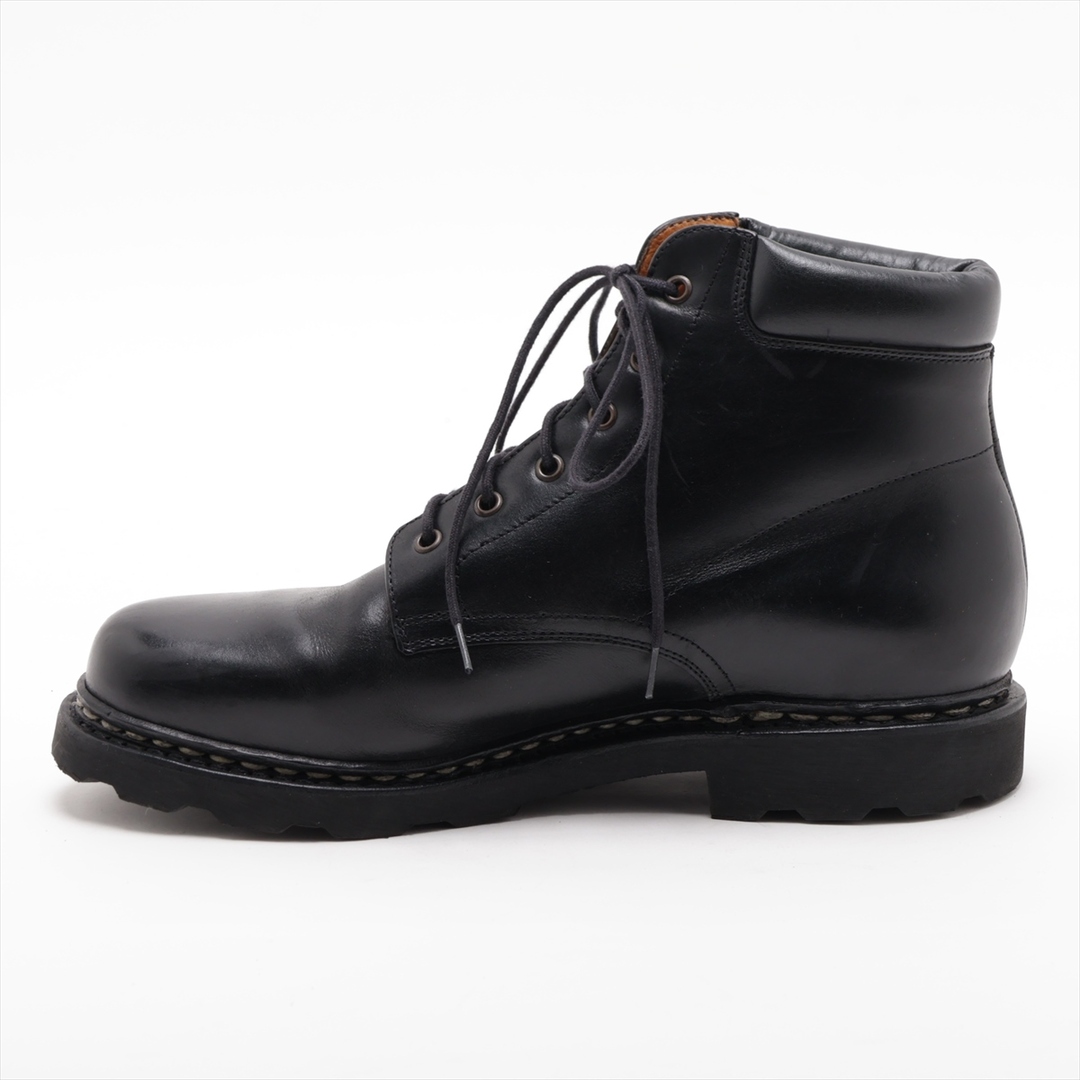 Paraboot(パラブーツ)の美品 PARABOOT パラブーツ レザー レースアップ ショート ブーツ 6.5 82514 ブラック 黒 本革 靴 メンズ ブランド EEM U43-9 メンズの靴/シューズ(ブーツ)の商品写真