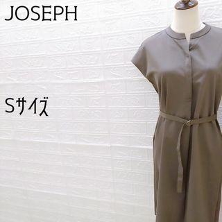 ジョゼフ(JOSEPH)の《JOSEPH》ジョゼフ　フレンチスリーブワンピース　ハーフボタン比翼仕立て　S(ひざ丈ワンピース)