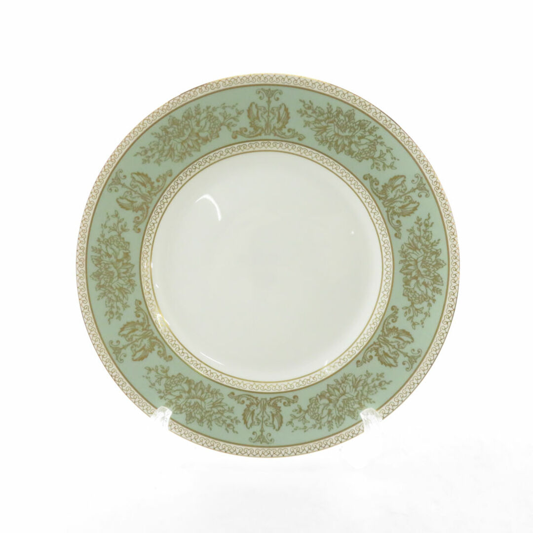 WEDGWOOD(ウェッジウッド)の美品 WEDGWOOD ウェッジウッド コロンビア セージグリーン 中皿 金彩 ゴールド SY8893H  インテリア/住まい/日用品のキッチン/食器(食器)の商品写真