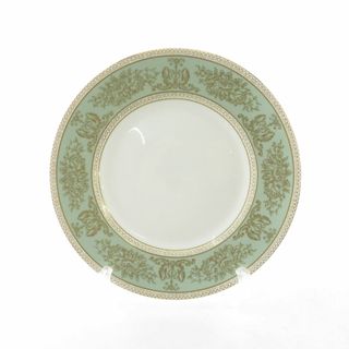 ウェッジウッド(WEDGWOOD)の美品 WEDGWOOD ウェッジウッド コロンビア セージグリーン 中皿 金彩 ゴールド SY8893H (食器)