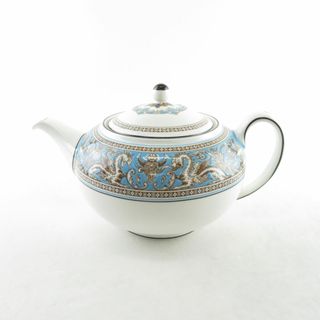 ウェッジウッド(WEDGWOOD)の美品 WEDGWOOD ウェッジウッド フロレンティーンターコイズ ティーポット L SY8905P (その他)