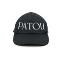 PATOU パトゥ コットン ブラックキャップ AC0400132 999B 2024SS イタリア正規品 新品 ブラック Mサイズ