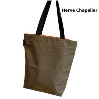 エルベシャプリエ(Herve Chapelier)のエルベシャプリエ　トートバッグ　ハンドバッグ　カーキ　オレンジ　A4(トートバッグ)