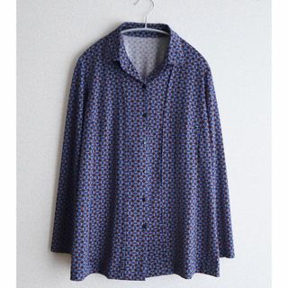 ロシャス(ROCHAS)のROCHAS ロシャス　総柄 ストレッチ 長袖ブラウス シャツ(シャツ/ブラウス(長袖/七分))