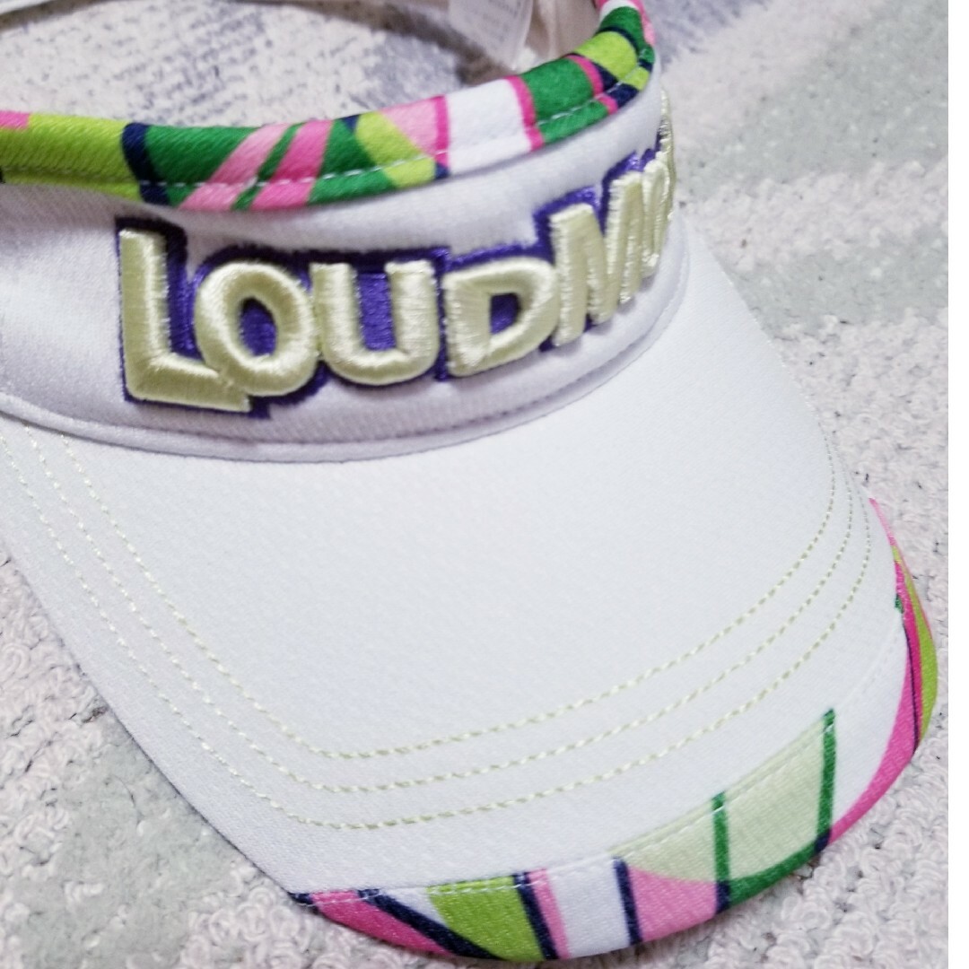 Loudmouth(ラウドマウス)のラウドマウスレディースバイザー スポーツ/アウトドアのゴルフ(その他)の商品写真