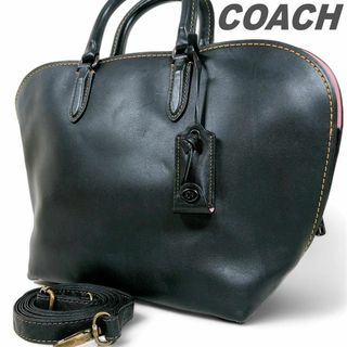 コーチ(COACH)のコーチ ショルダーバッグ ハンドバッグ クロスボディ ブラック お出掛け がま口(ショルダーバッグ)