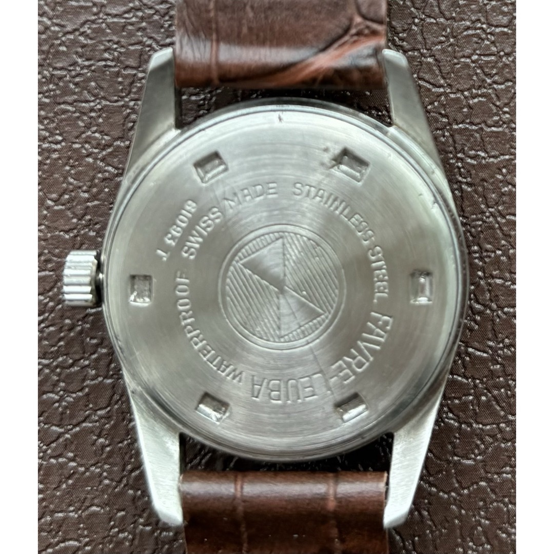 ヴィンテージ ファーブルルーバ メンズ 腕時計 手巻き シチズン ブラック メンズの時計(腕時計(アナログ))の商品写真