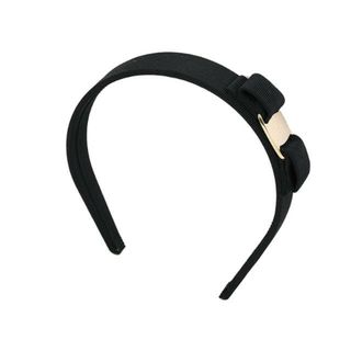 Salvatore Ferragamo - SALVATORE FERRAGAMO ワイドカチューシャ アクセサリー  ブラック  イタリア正規品 新品  34 4311 0572738 NERO