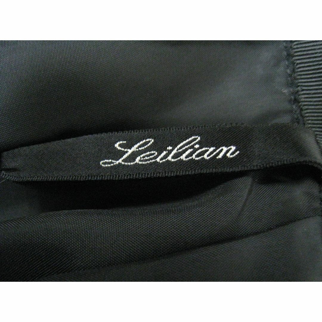 leilian(レリアン)のレリアン◆ウール×シルク ジャガード スカート レディース サイズ11 ブラック レディースのスカート(その他)の商品写真
