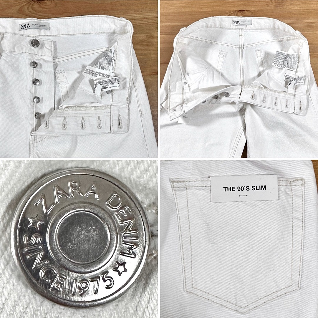 ZARA(ザラ)の☆未使用タグ付き☆ ZARA ザラ デニムパンツ ホワイト90's SLIM メンズのパンツ(デニム/ジーンズ)の商品写真
