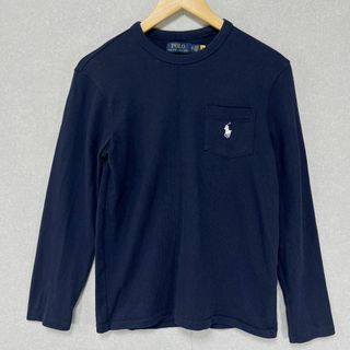 POLO RALPH LAUREN - ポロラルフローレン スリムフィットポケットロンT 綿100% XS 紺 ALL