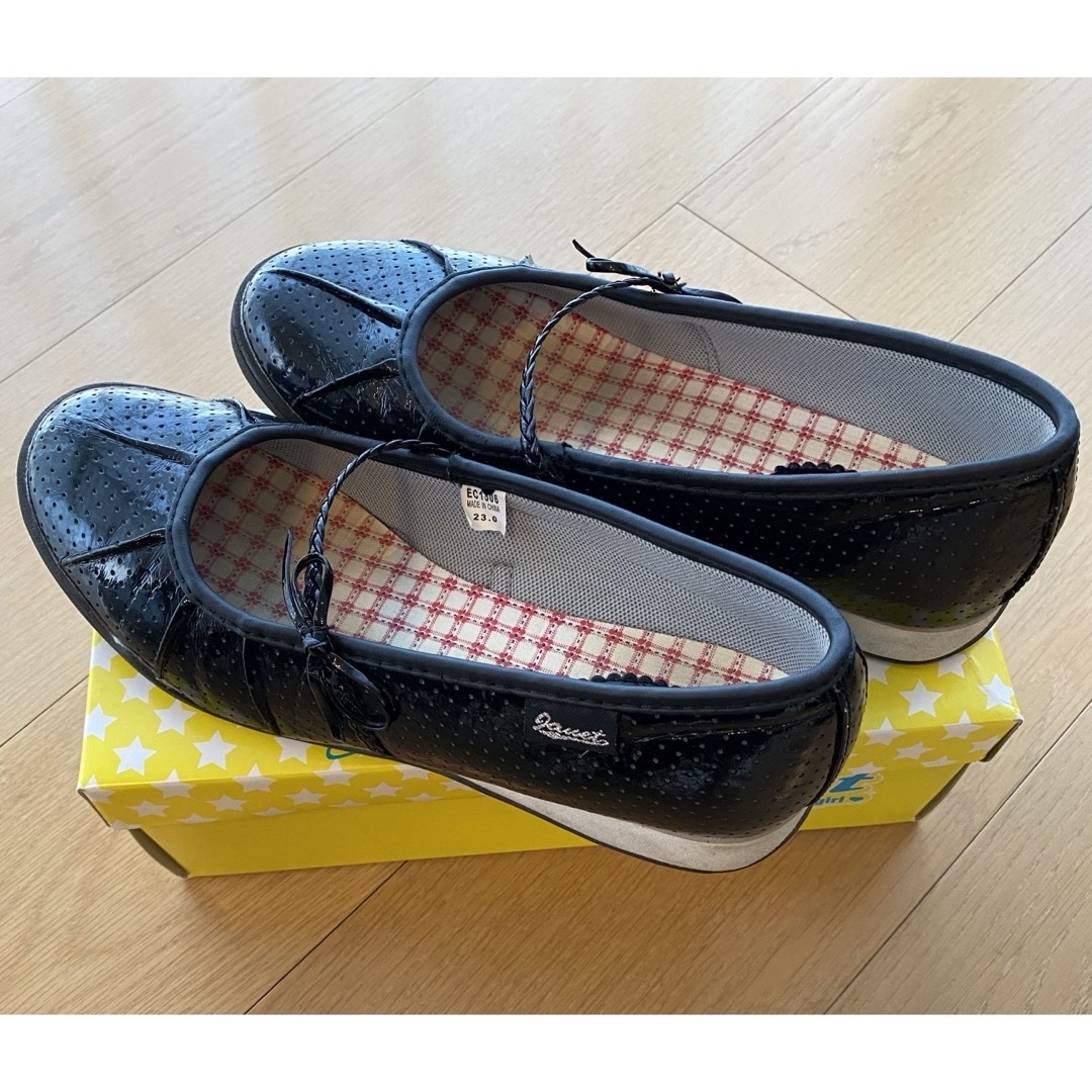 janet  フォーマル靴 黒  23cm  J-711 キッズ/ベビー/マタニティのキッズ靴/シューズ(15cm~)(フォーマルシューズ)の商品写真