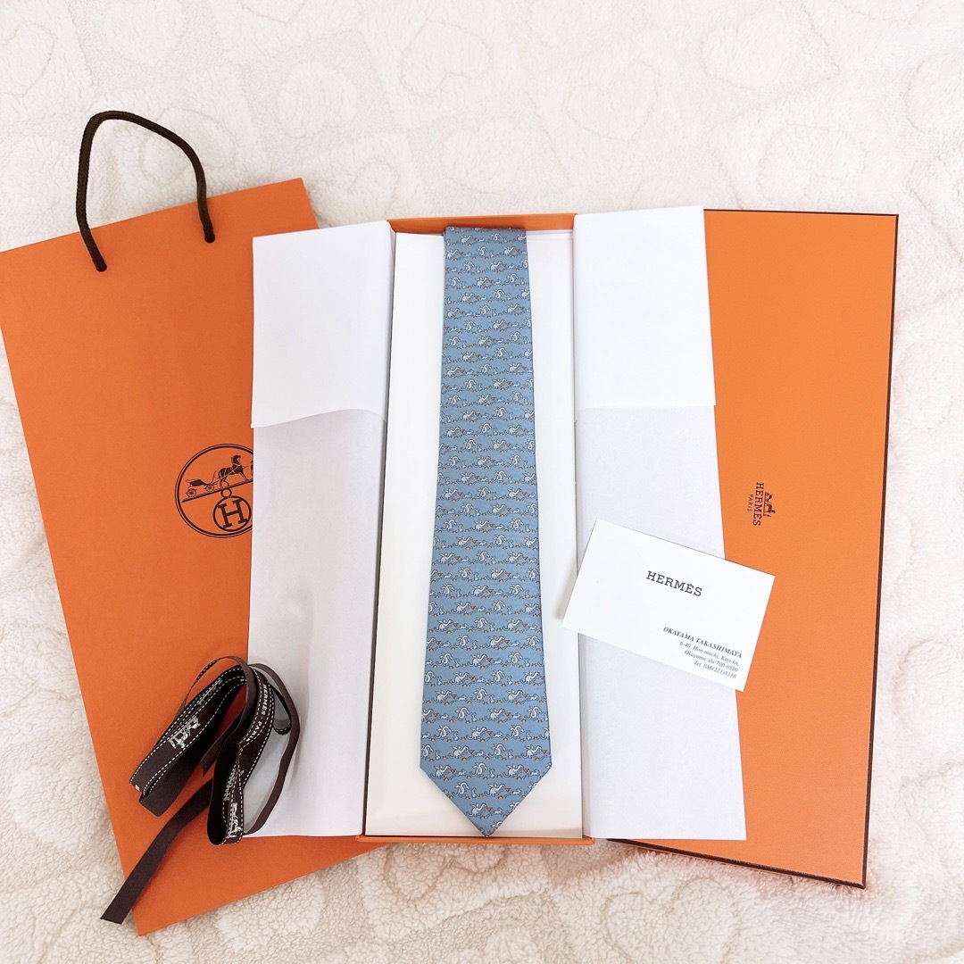 Hermes(エルメス)のエルメス　ネクタイ　新品未使用　ラパンドラゴン メンズのファッション小物(ネクタイ)の商品写真