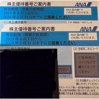 エーエヌエー(ゼンニッポンクウユ)(ANA(全日本空輸))のANA株主優待券　2枚(その他)