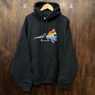 USA古着 スウェットパーカー パーカー 黒 PINK FLOYD hoodie(パーカー)