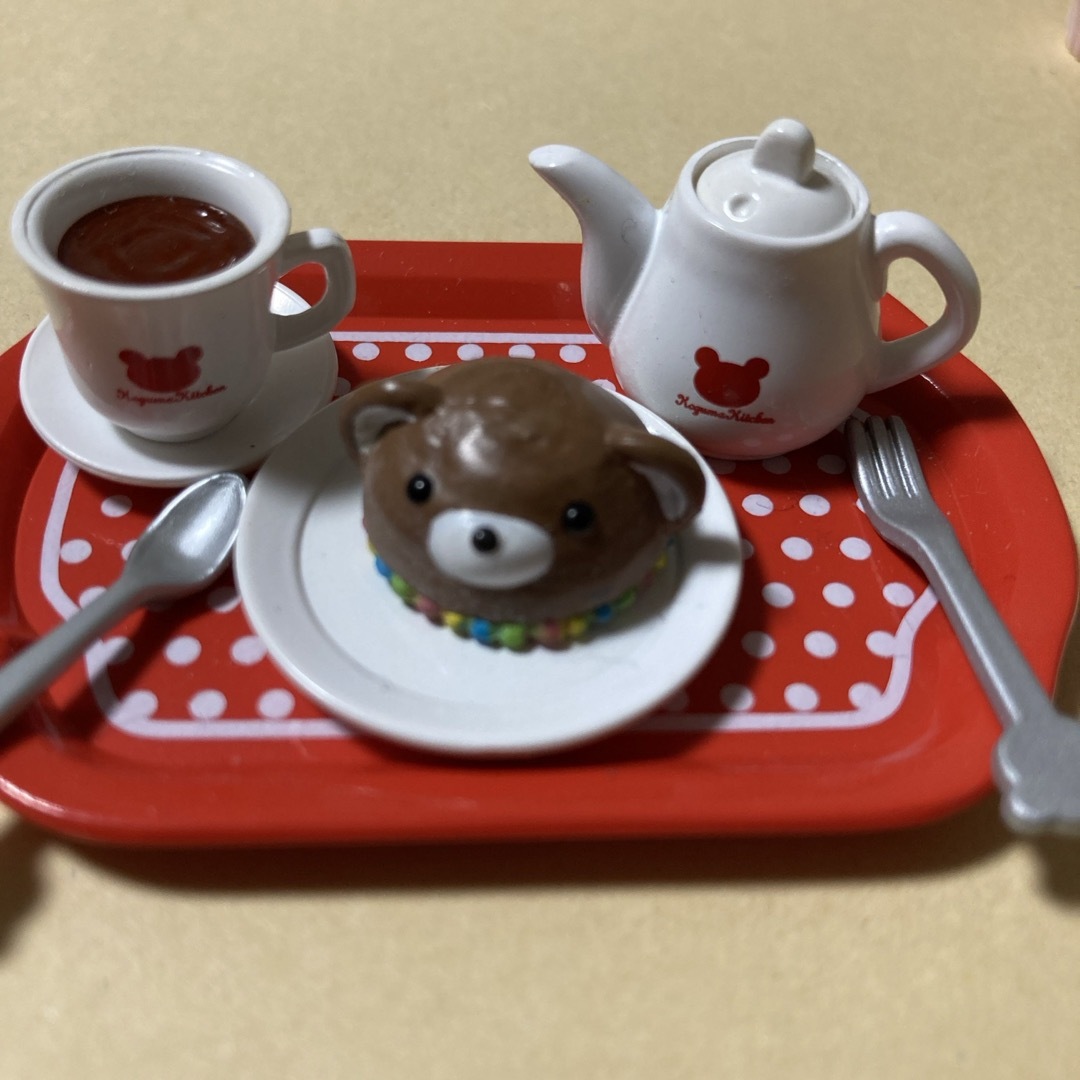 チョコレートベアとリラックママフィンセット ハンドメイドのおもちゃ(ミニチュア)の商品写真