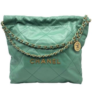 シャネル(CHANEL)の　シャネル CHANEL CHANEL22ハンドバッグ AS3260 グリーン×GD金具 カーフ レディース ハンドバッグ(ハンドバッグ)