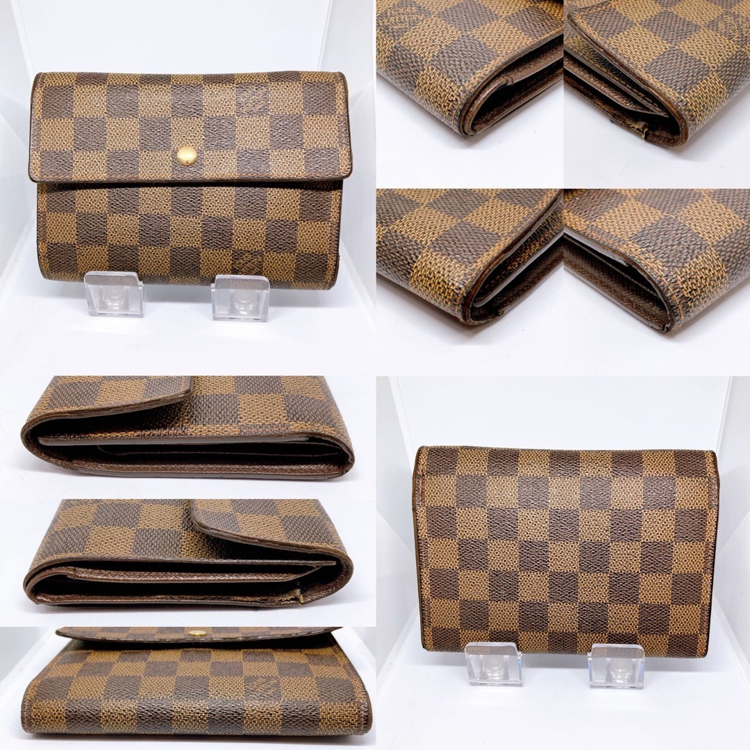 LOUIS VUITTON(ルイヴィトン)の740 ルイヴィトン ダミエエベヌ　二つ折り財布　長財布　インターナショナル メンズのファッション小物(長財布)の商品写真