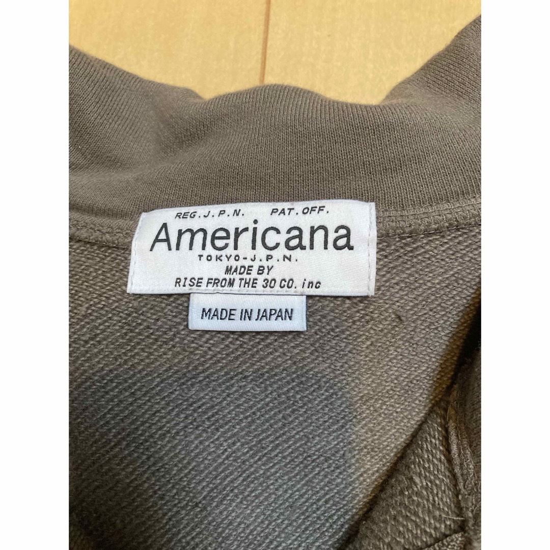 AMERICANA(アメリカーナ)の美品【Americana/アメリカーナ】セーラーカラースウェット　グレーブラウン レディースのトップス(トレーナー/スウェット)の商品写真