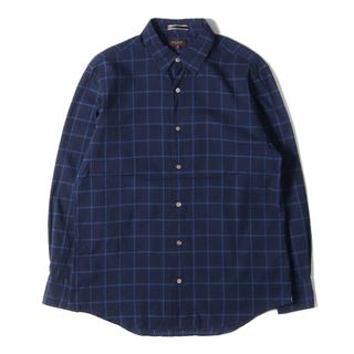 ポールスミス(Paul Smith)のPaul Smith ポールスミス シャツ サイズ:M ブレーク チェック コットン 長袖シャツ ネイビー 紺 日本製 トップス カジュアルシャツ【メンズ】【中古】(シャツ)