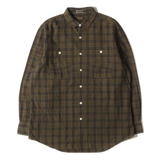 ポールスミス(Paul Smith)のPaul Smith ポールスミス シャツ サイズ:M チェック コットン 長袖シャツ / ポケット付き カジュアル カーキ系 日本製 トップス カジュアルシャツ【メンズ】【中古】(シャツ)