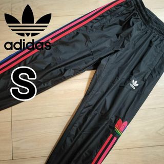 オリジナルス(Originals（adidas）)のアディダス 黒 3Dトレフォイル シャカパン トラックパンツ ジャージ 男性S(その他)