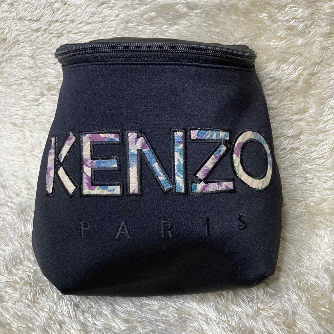KENZO(ケンゾー)のKENZO ケンゾー　リュック　ナイロン　レザー　ブラック　カバン　ビックロゴ レディースのバッグ(リュック/バックパック)の商品写真