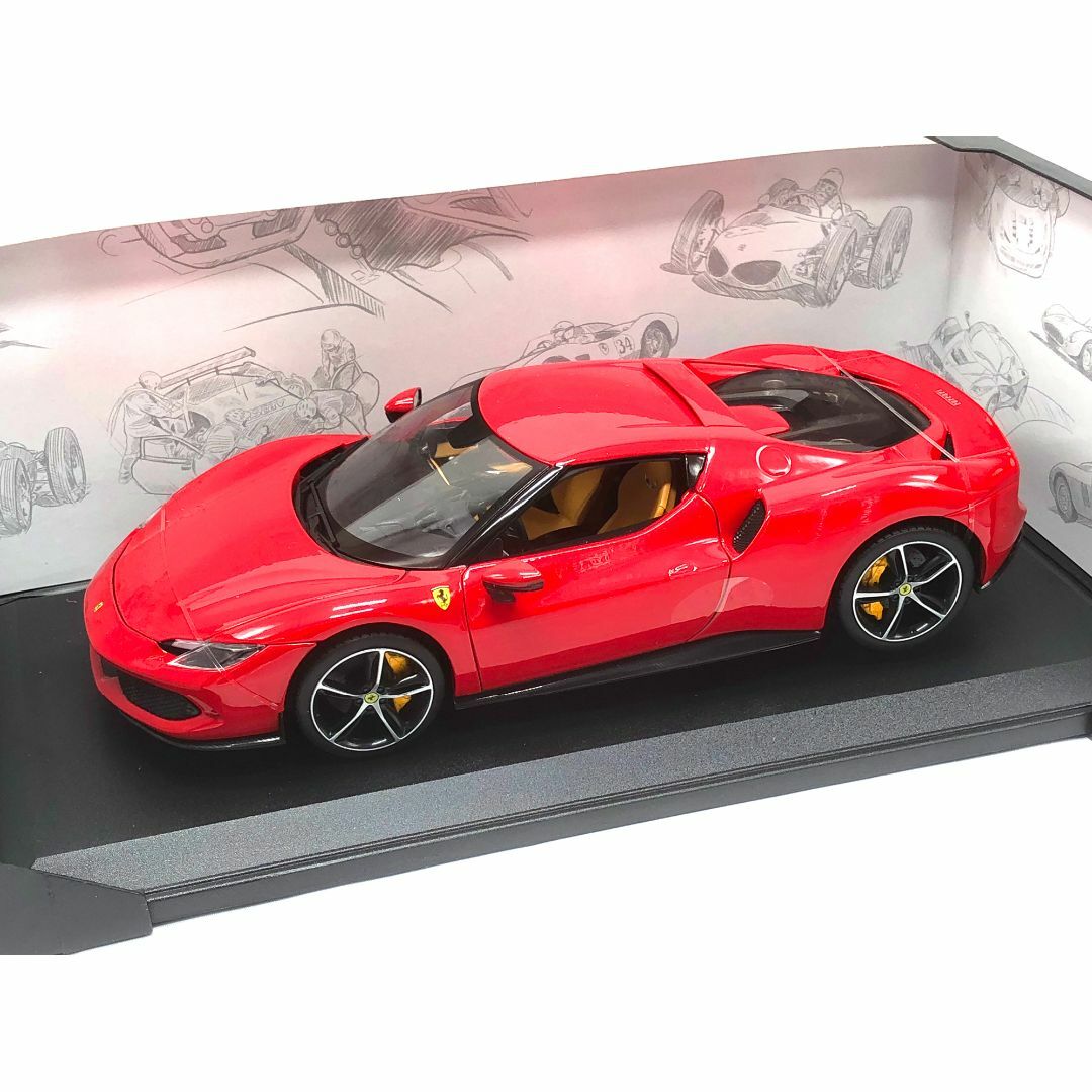 ブラーゴ 1/18 フェラーリ 296 GTB V6 2021 (レッド)