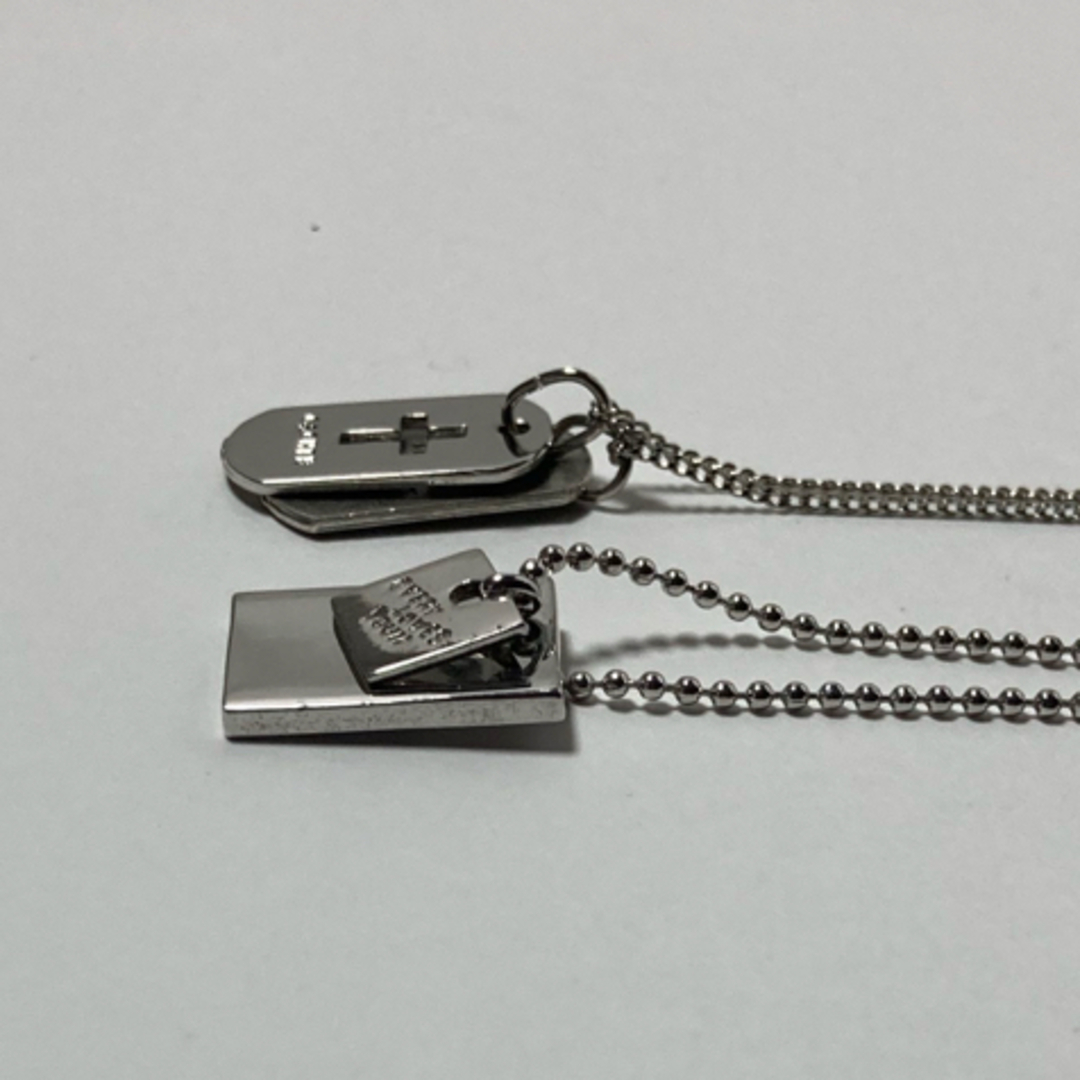 メッセージタグペンダント　2種セット レディースのアクセサリー(ネックレス)の商品写真
