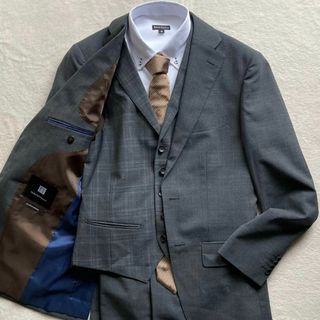 Perfect Suit Factory スーツ セットアップ 3ピース グレー(その他)