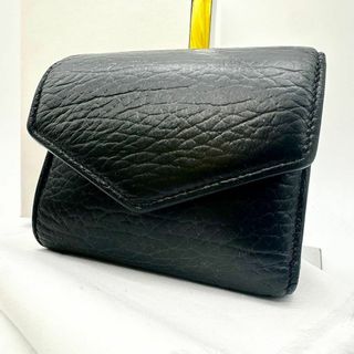 マルタンマルジェラ(Maison Martin Margiela)の【鑑定済】メゾンマルジェラ 三つ折り財布 ブラック エンベロープ レディース(財布)