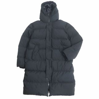 ヘルノ(HERNO)の極美品□2019年製 HERNO/ヘルノ PI097UL ラミナー GORE-TEX フーデッド WZIP ロング丈 ダウンコート/ベンチコート ブラック 52 正規品(ダウンジャケット)